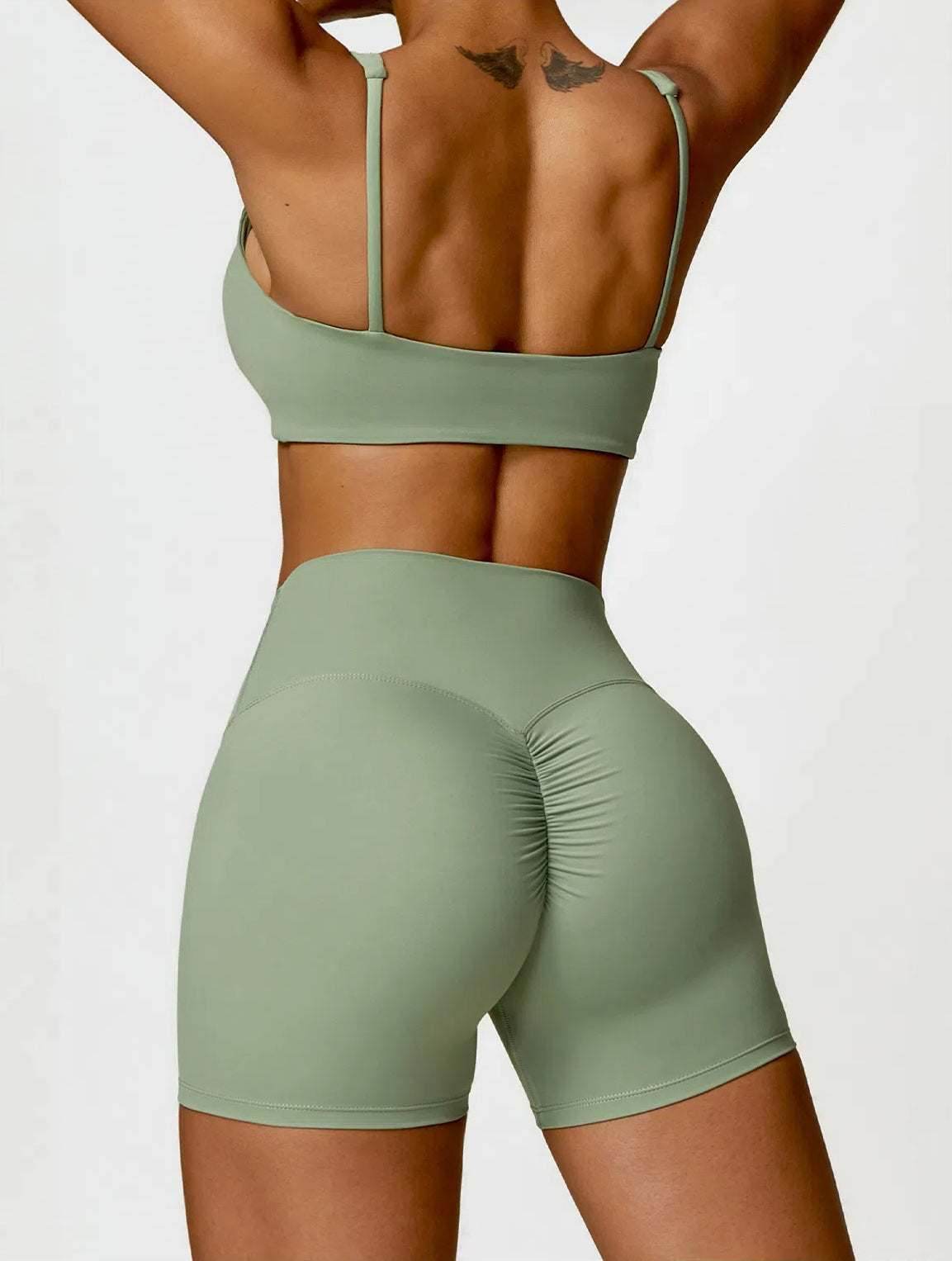 Fitness Clothing Yoga Set With Bra and Shorts