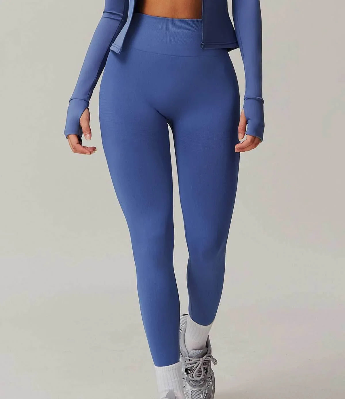 High Waist Tummy Control Fitness Leggings - Glaze Purple
