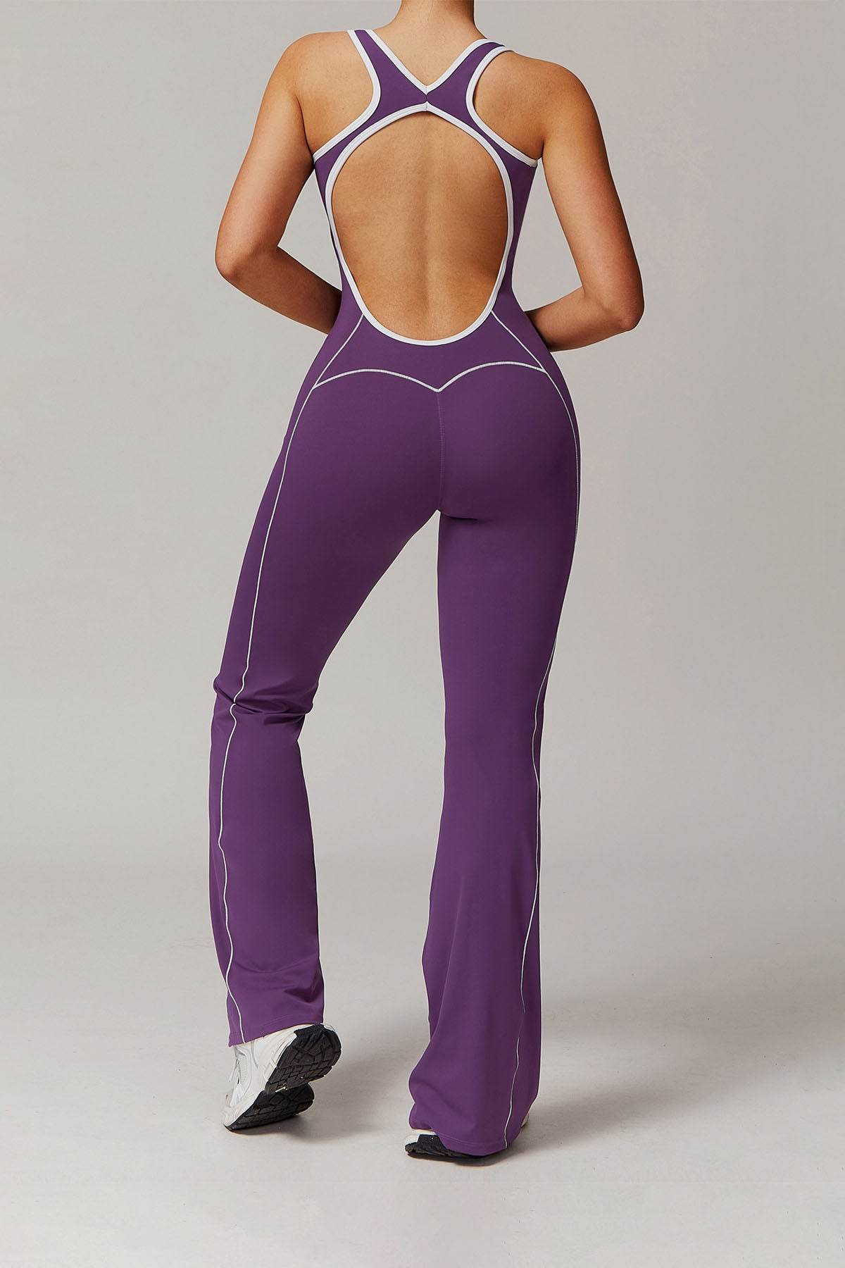Sleeveless One Piece Backless Yoga Jumpsuit