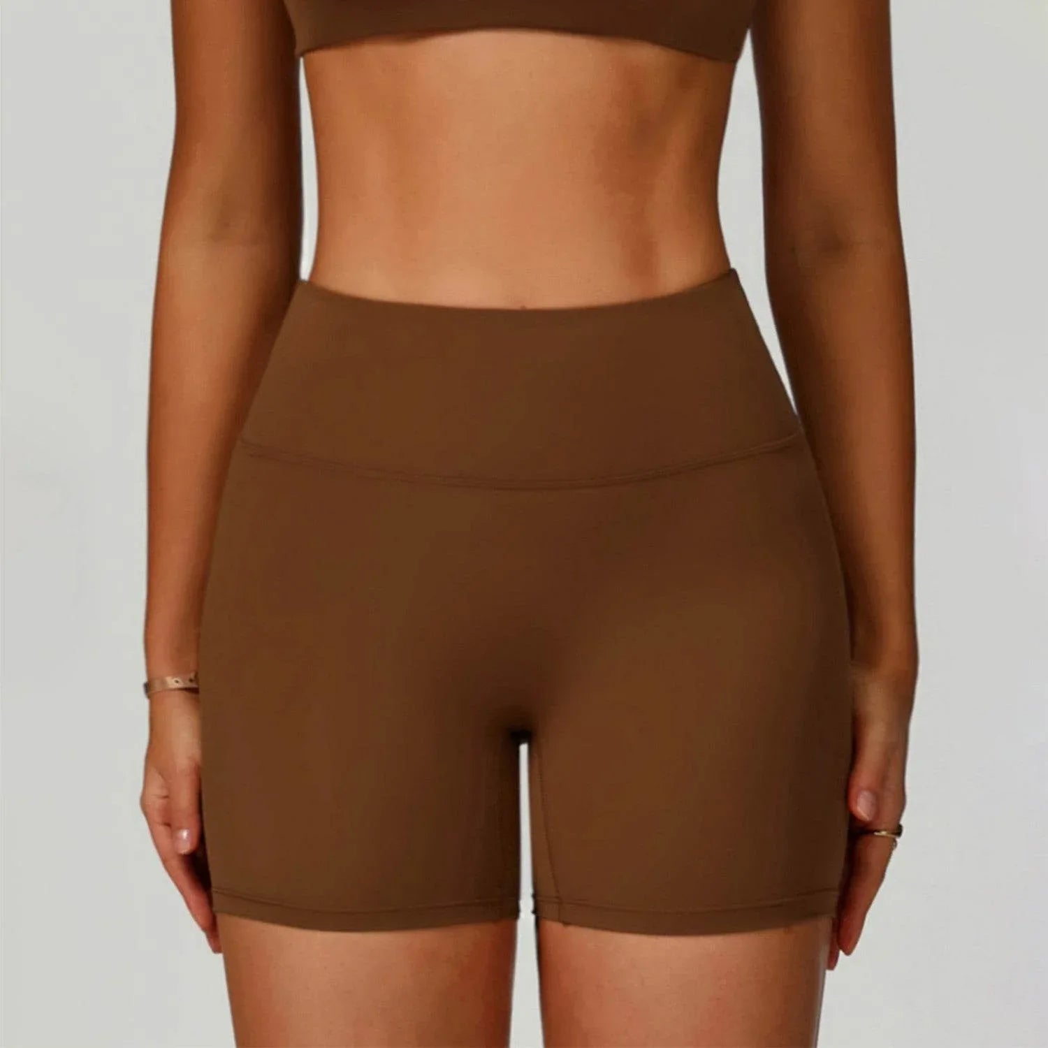 High Waist No T-line Sport Short - Light Coffee
