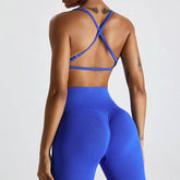 Seamless Sports Bra with Adjustable Straps