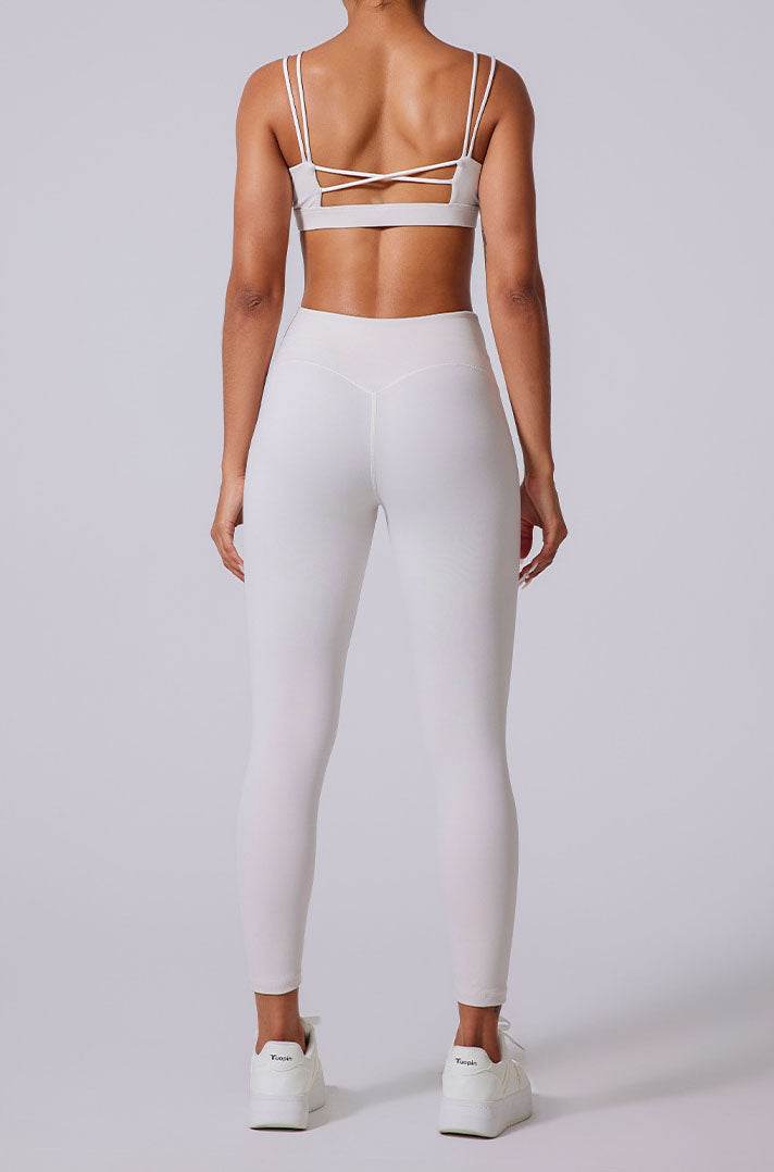 Triangle Cups Cross Back Sports Bra