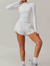 Long Sleeve Sports Jacket With Finger Sleeve