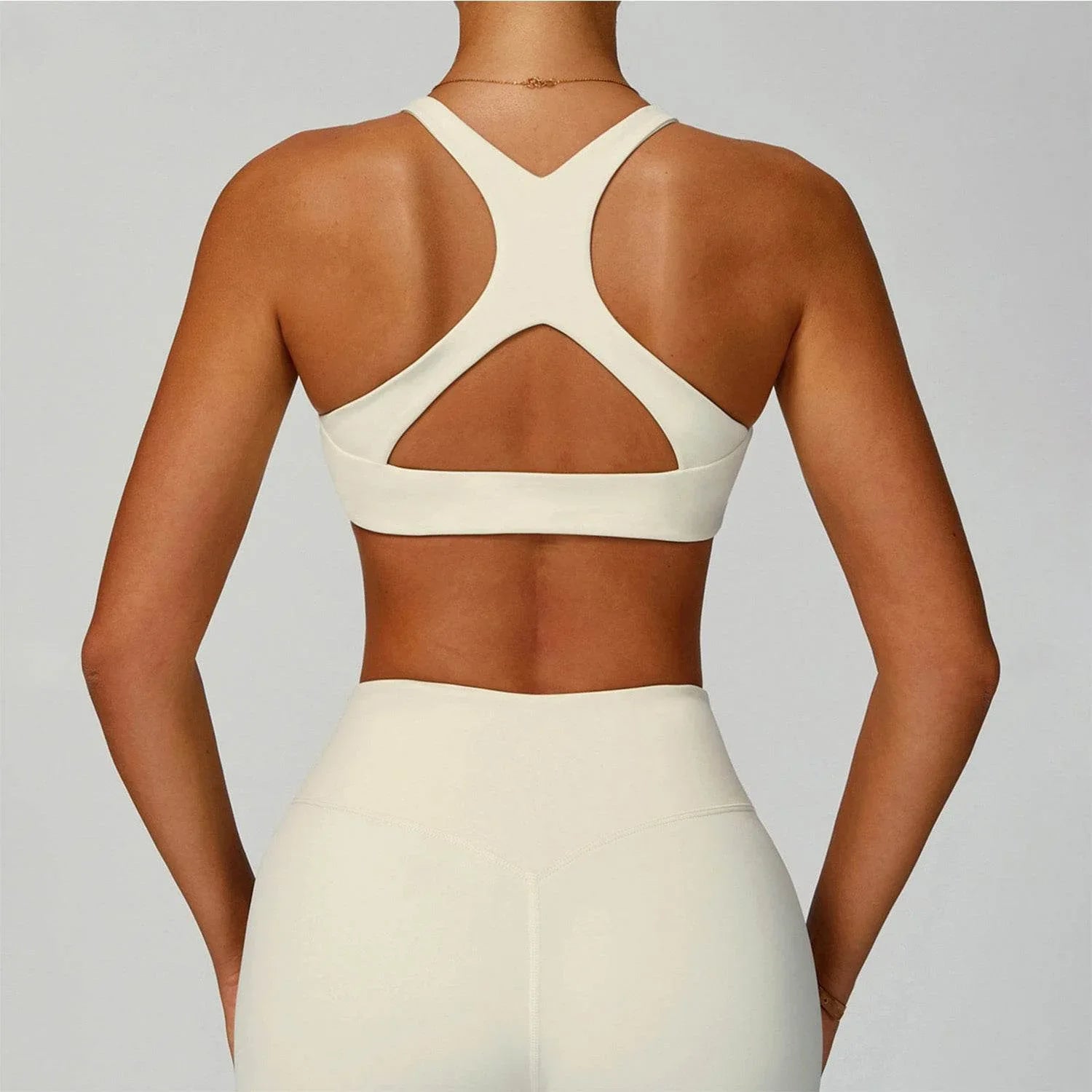 X Shaped Back Sports Bras with Removable Chest Pad -