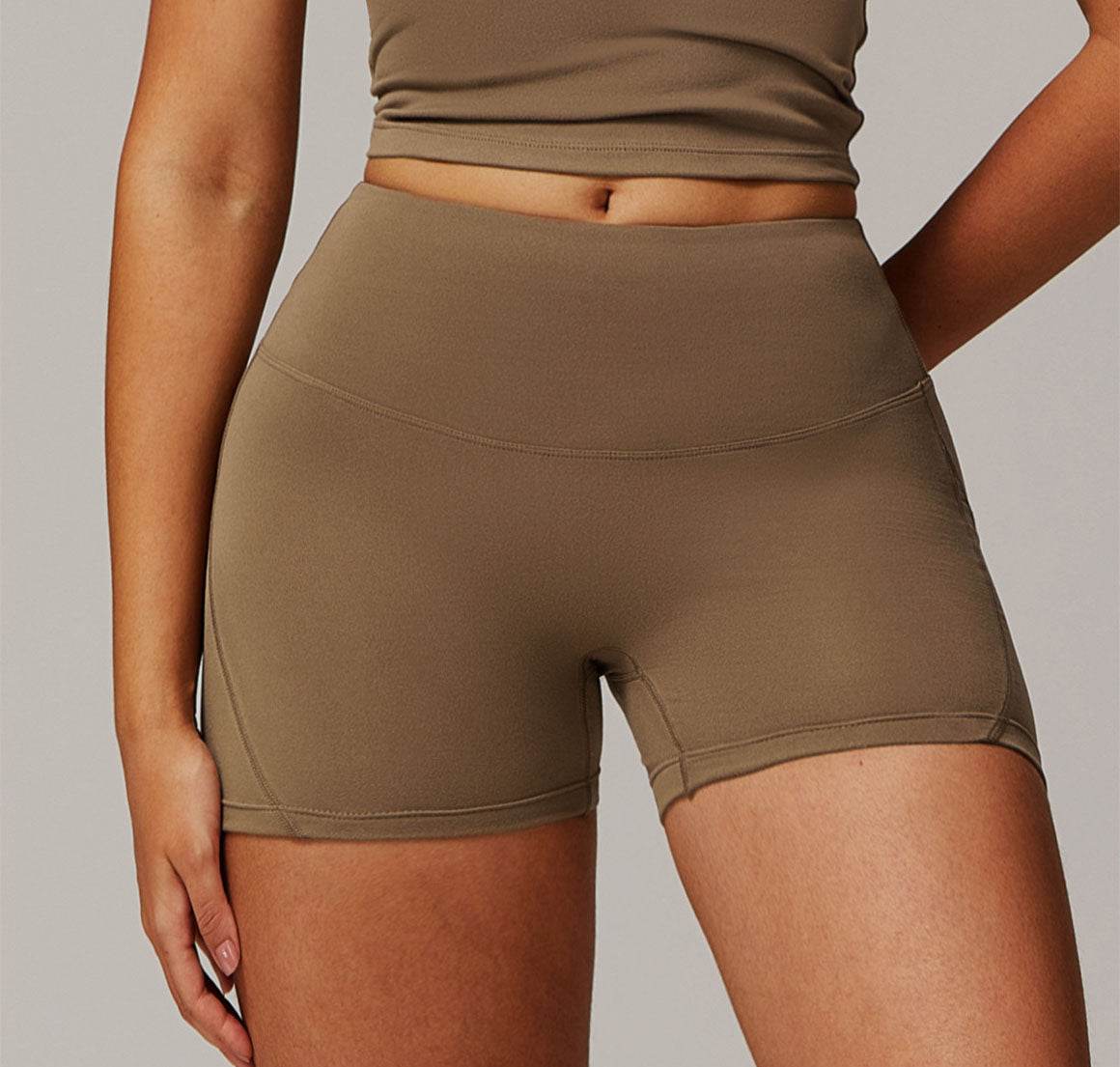 High Waisted Tummy Control Workout Biker Shorts