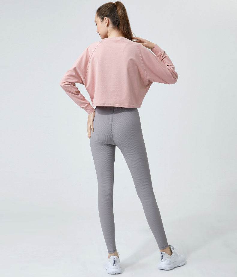 Long Sleeve Crop Yoga T-Shirt