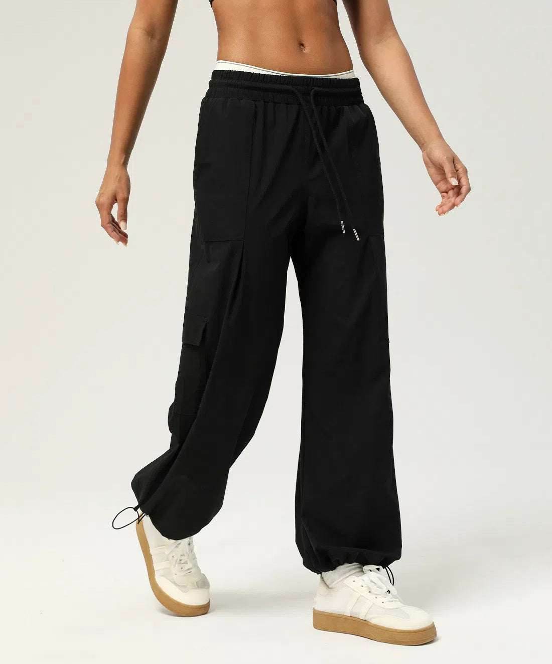 High Waist Casual Jogger Pants With Pockets