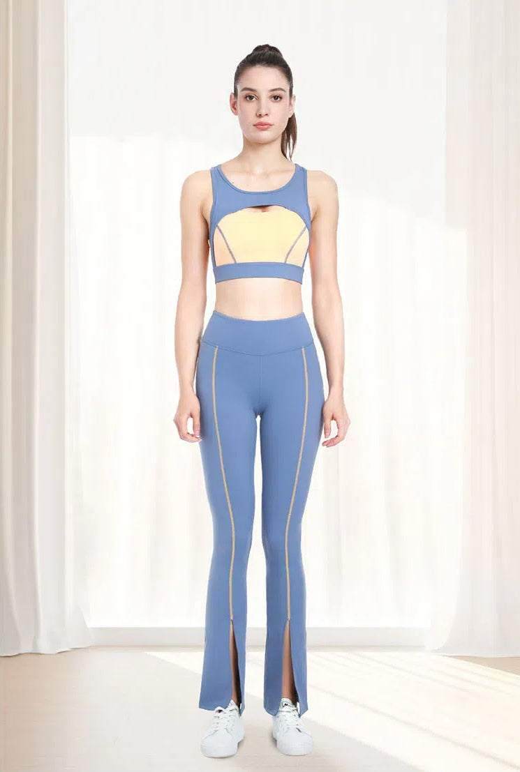 Yoga Sets with Bra and Flare Pant