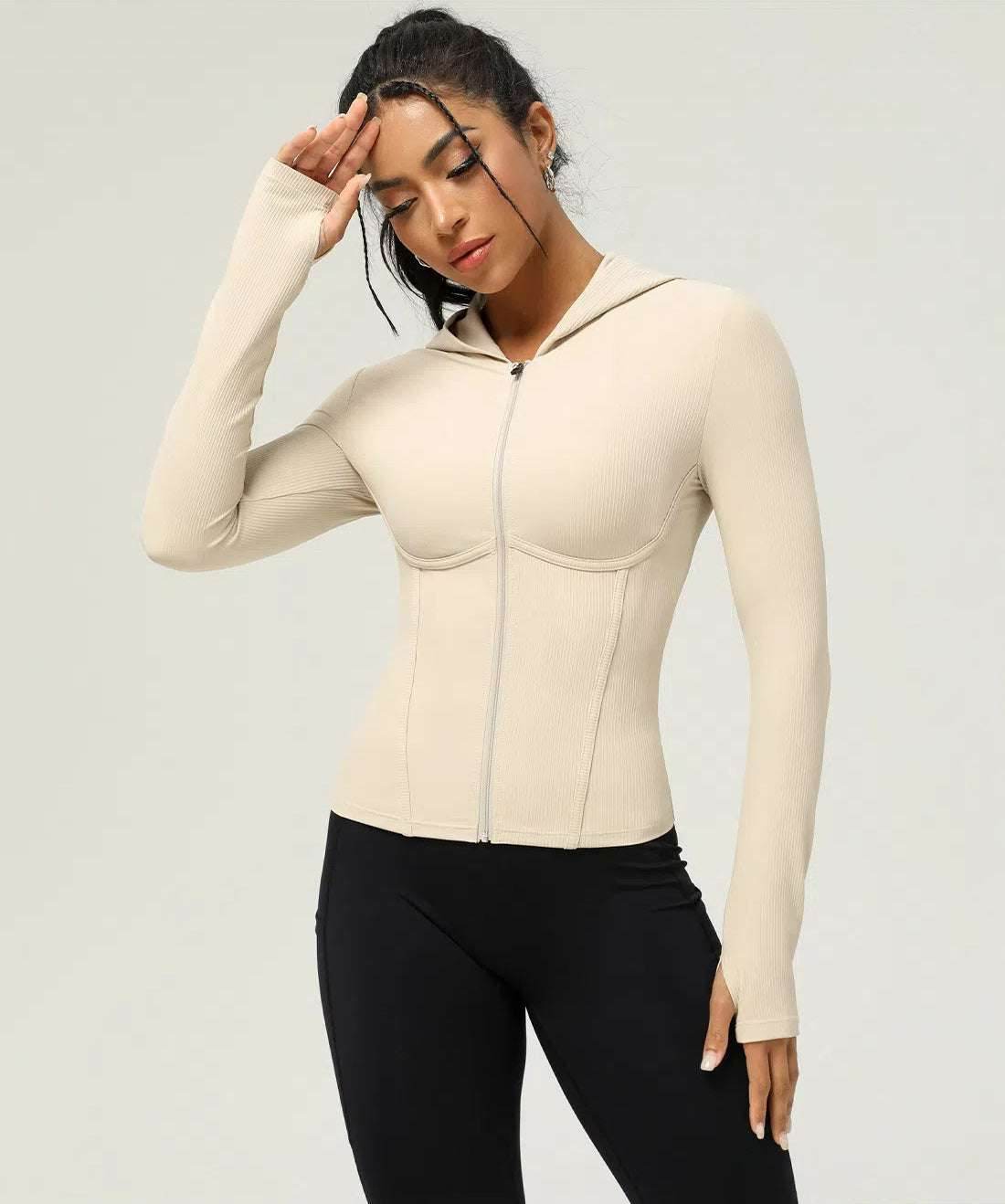 Slim Fit Long Sleeve Sports Coat With Hooded