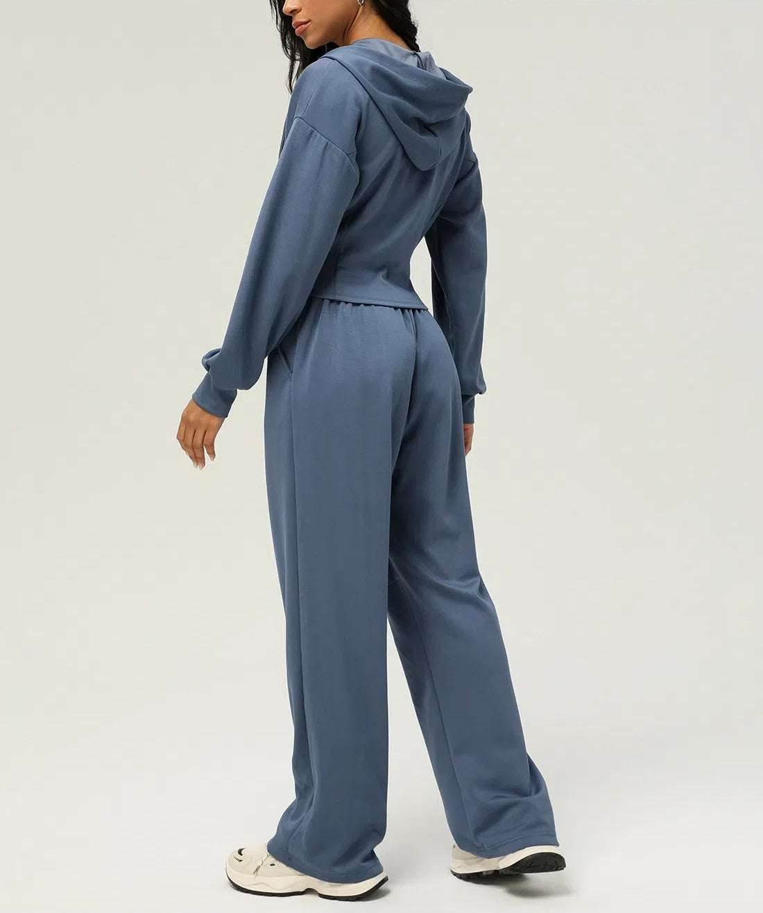 Casual Sportswear Sets with Hooded Sweatshirt and Pant