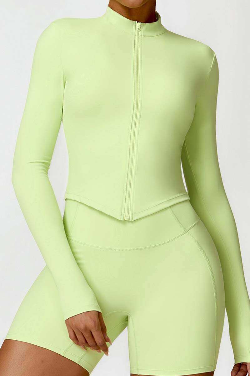 Long Sleeve Zip Up Jacket | Fashion Meets Function for Active Women
