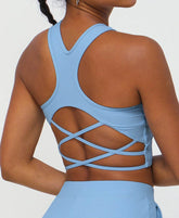 Back Cross Sports Tank Top Yoga Bra