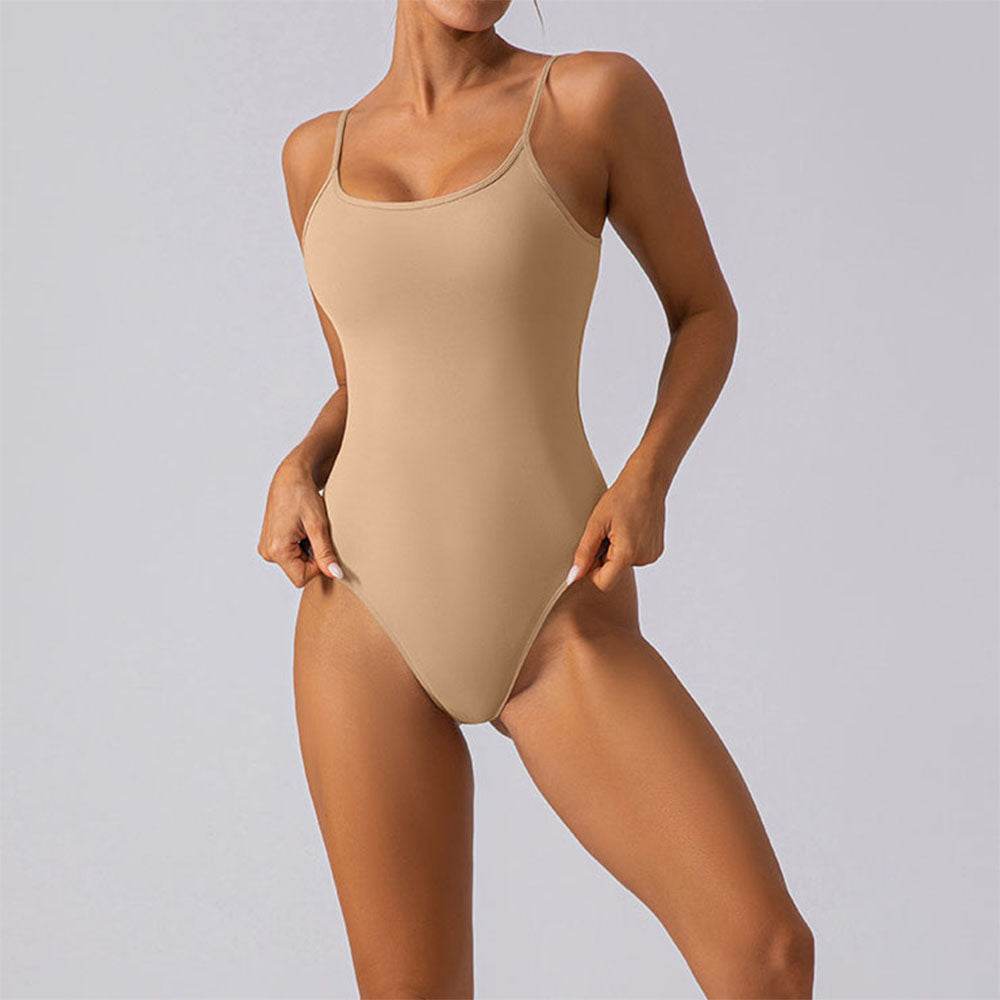Square Neck Thong Cami One Piece Tank Top Bodysuits