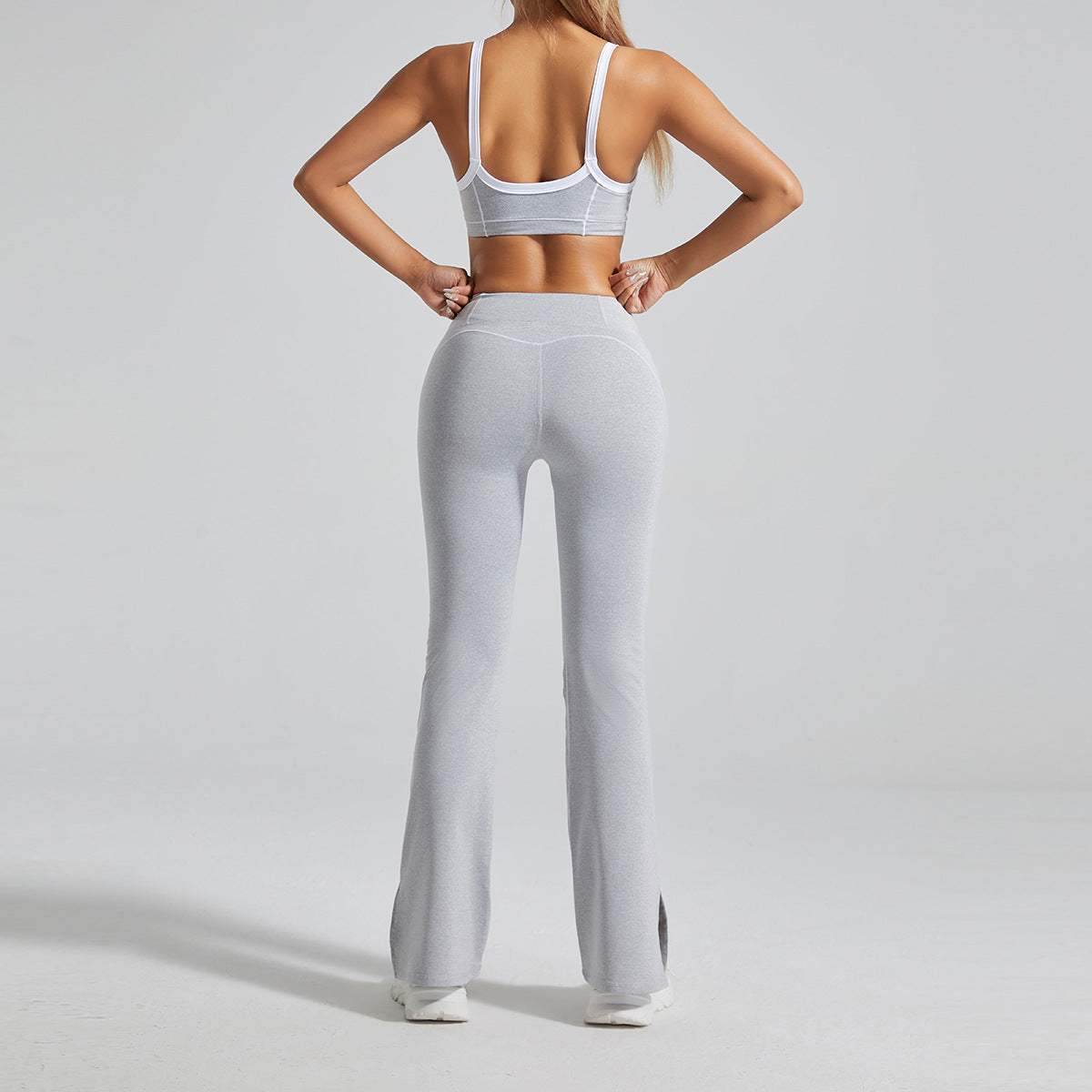 High Waist No Front Seam Sports Flared Pant