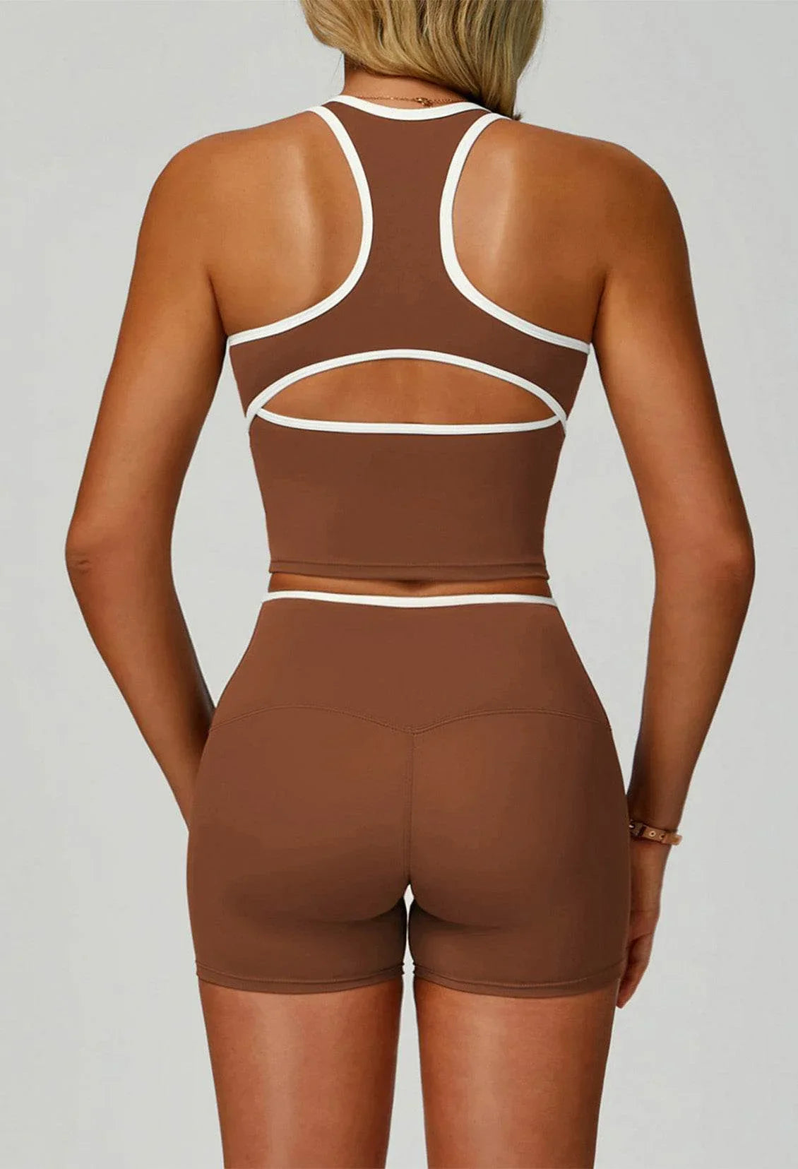 V Neckline Racerback Sports Tank Top -