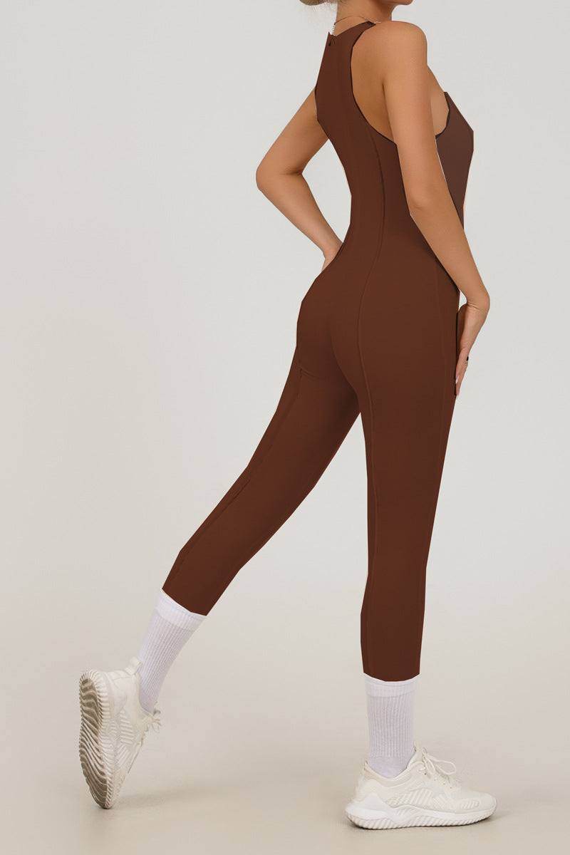 Sleeveless One Piece Yoga Bodysuit