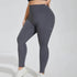 Plus Size Seamless Sports Leggings With Pocket