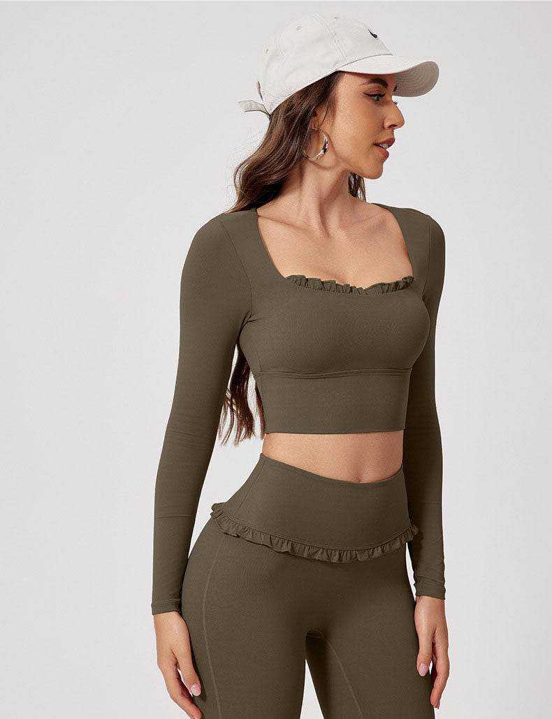 Long Sleeve Crop Sports T-Shirt