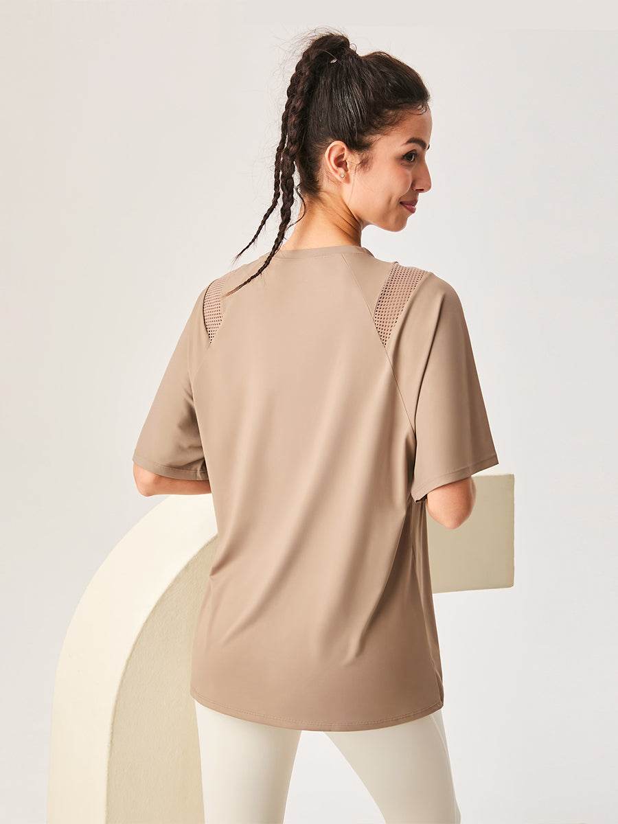 Mesh Short Sleeved Sports Loose T-Shirt