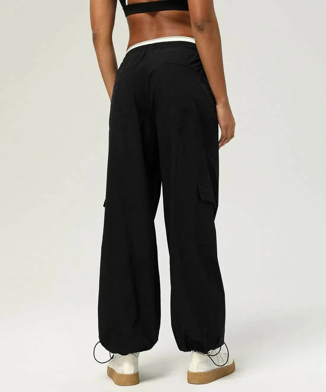 High Waist Casual Jogger Pants With Pockets -