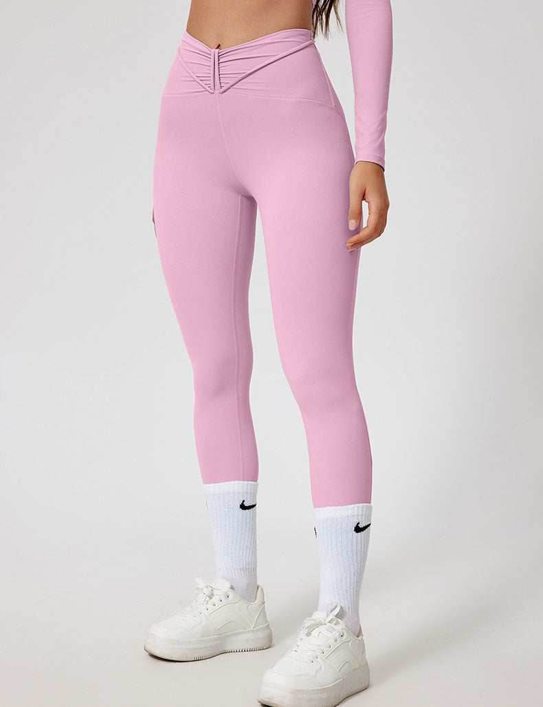 V Shape High Waist Yoga Leggings