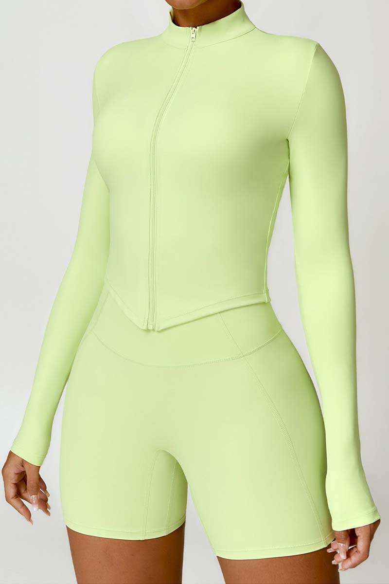 Long Sleeve Zip Up Jacket | Fashion Meets Function for Active Women