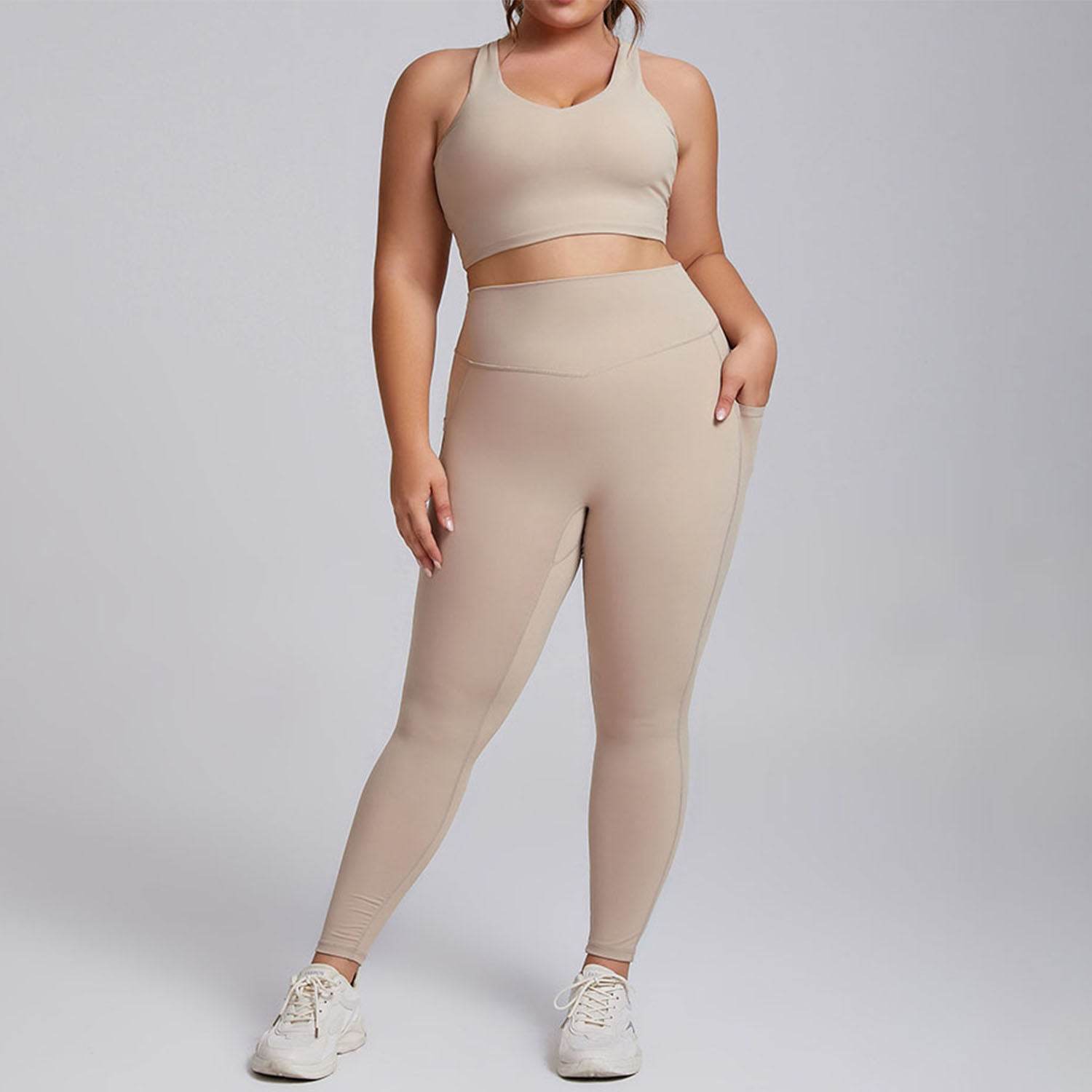 Workout Sets with X Back Sports Bra and Legging