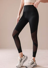 High Waist Mesh Yoga Leggings