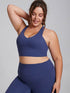 Wide Strap X Back Sports Bra