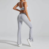 High Waist No Front Seam Sports Flared Pant
