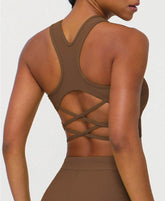 Back Cross Sports Tank Top Yoga Bra