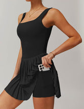 One Piece Tennis Dress With Inside Shorts and Pockets