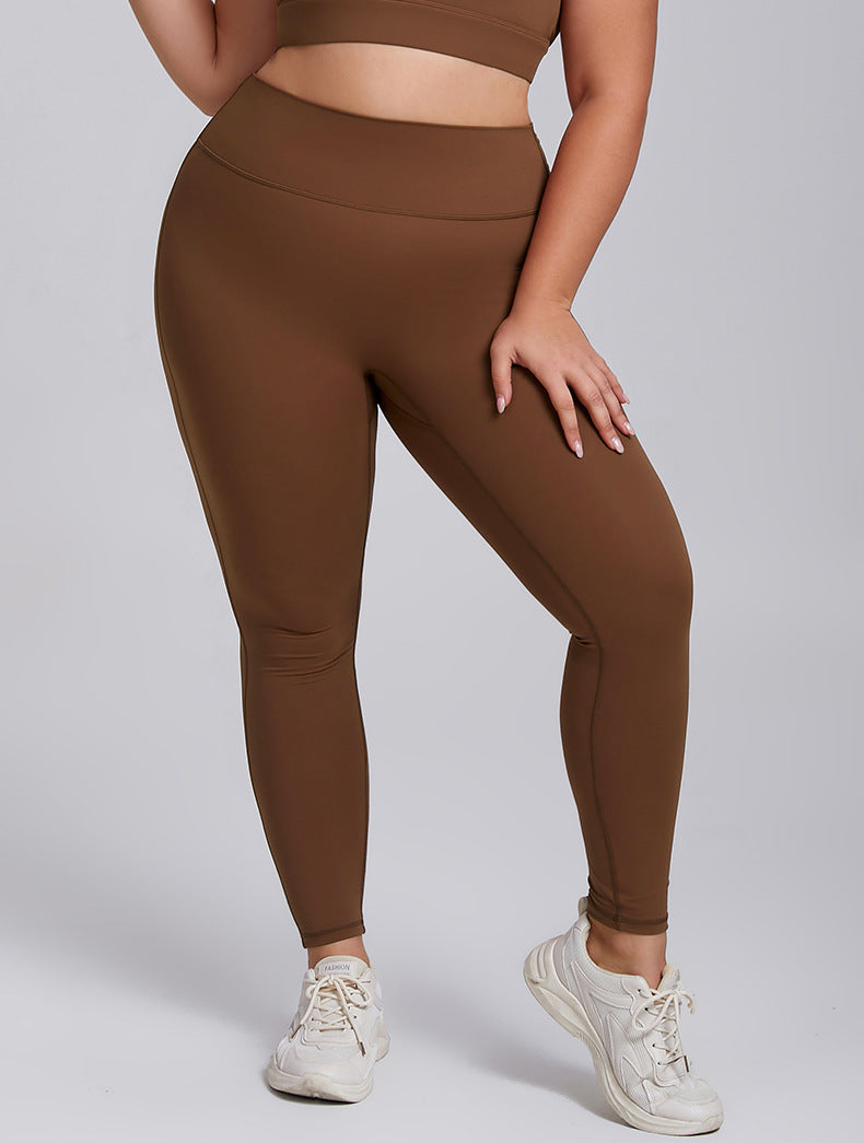 Plus Size High Waist Tummy Control Yoga Leggings
