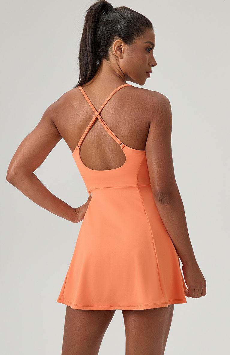 One Piece Tennis Dress with Chest Pad -