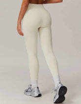Solid High Waist Yoga Leggings with Pockets