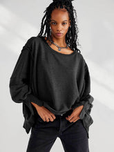 Oversized Long Sleeve Casual Sweatshirt