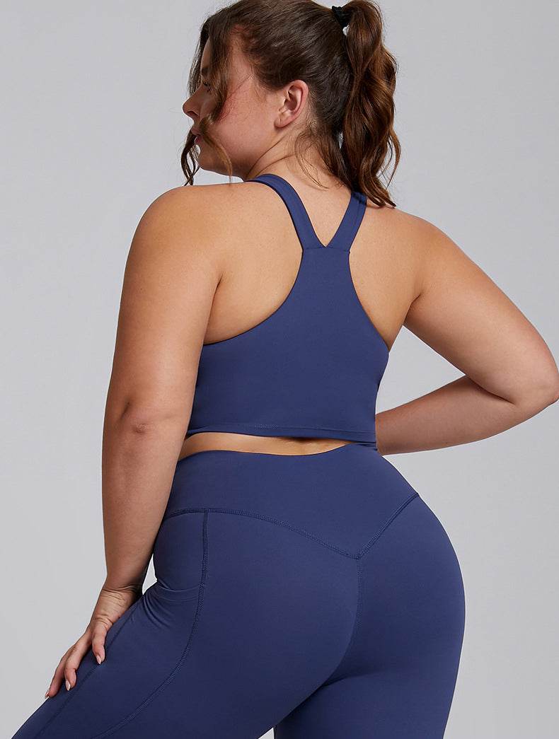 Wide Strap X Back Sports Bra