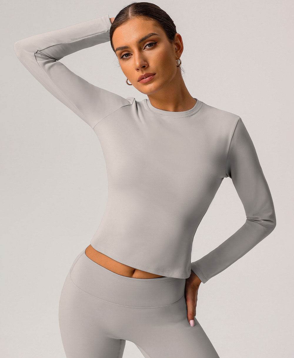Long Sleeve Slim Fitted T-Shirts Basic Tees