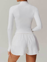 Long Sleeve Sports Jacket With Finger Sleeve
