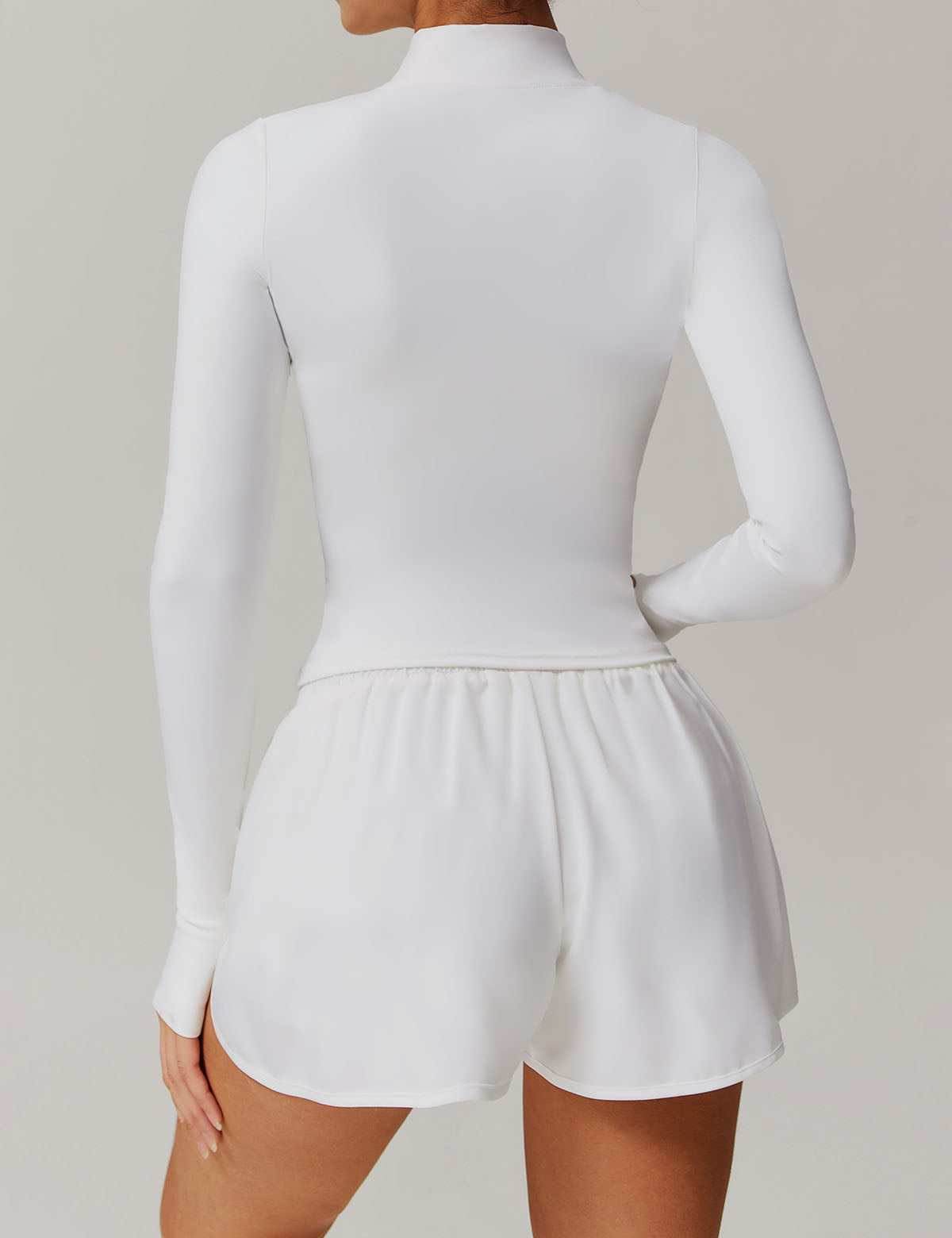Long Sleeve Sports Jacket With Finger Sleeve