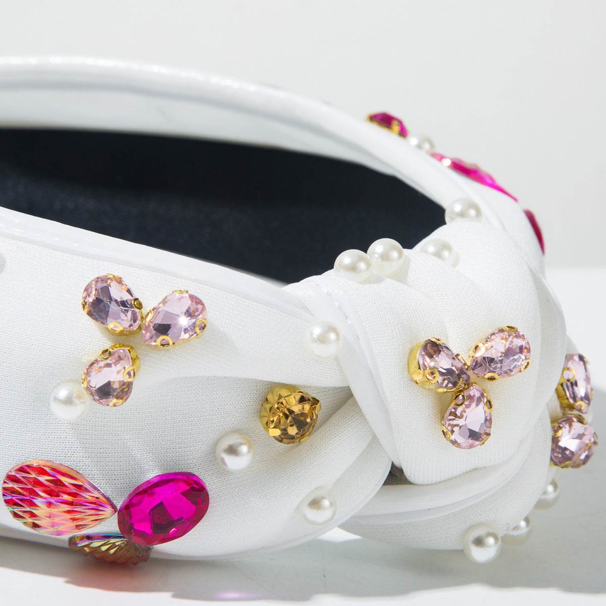 Seaside Vacation Headband with Pearl Diamond Rhinestone Shell Conch
