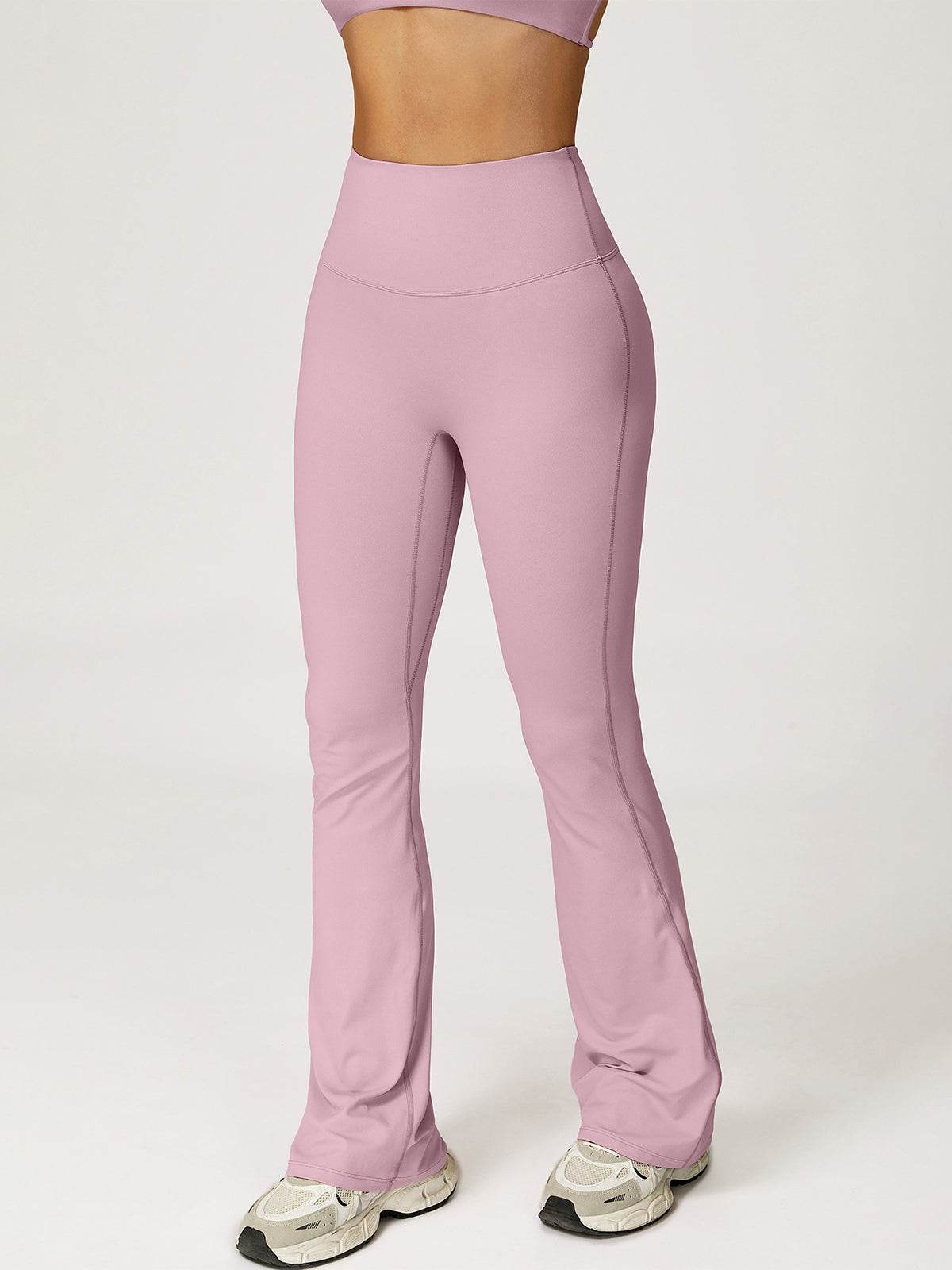 No Front Seam High Waisted Flare Bootcut Yoga Pants -