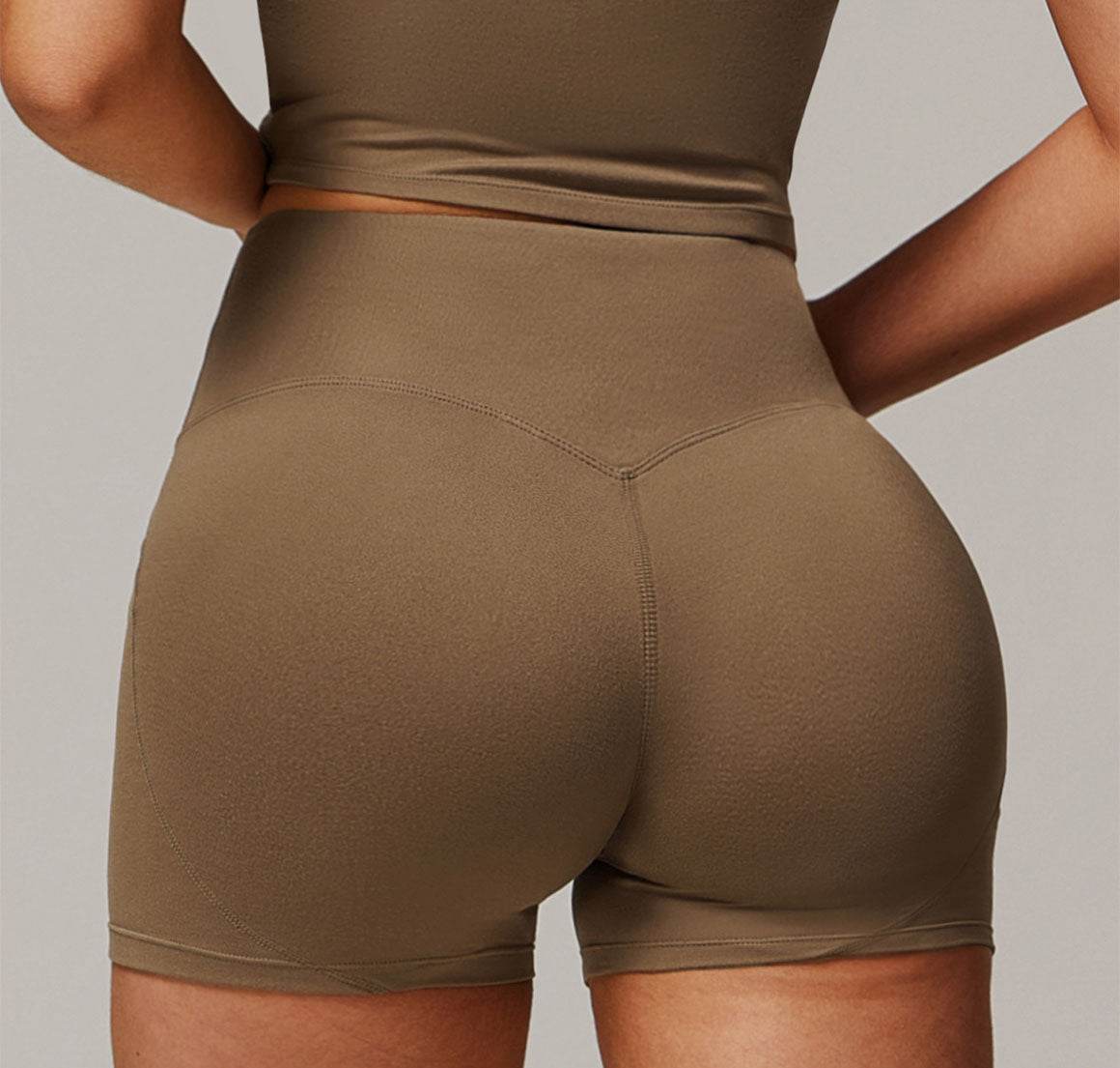 High Waisted Tummy Control Workout Biker Shorts