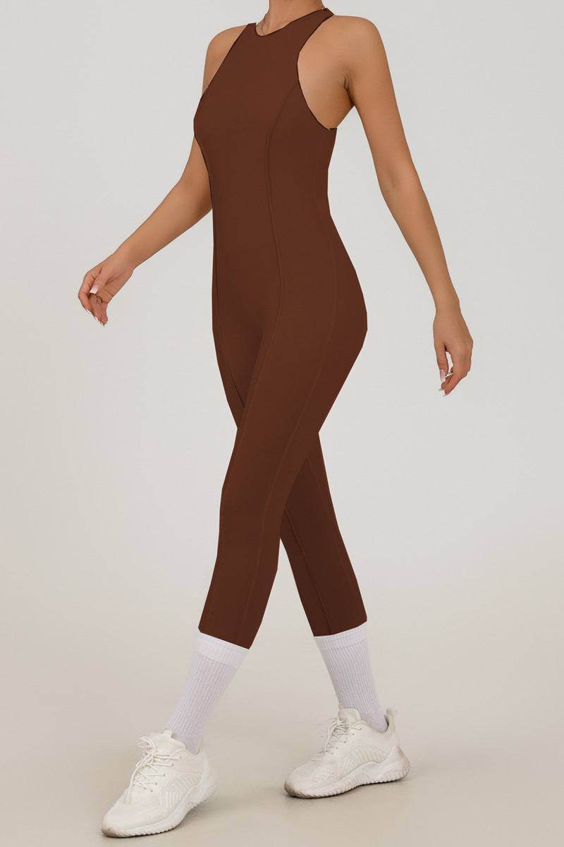 Sleeveless One Piece Yoga Bodysuit