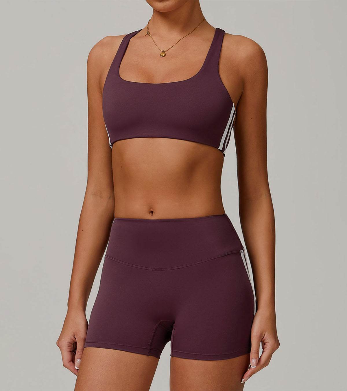 Square Neck Yoga Bra Cami Crop Top
