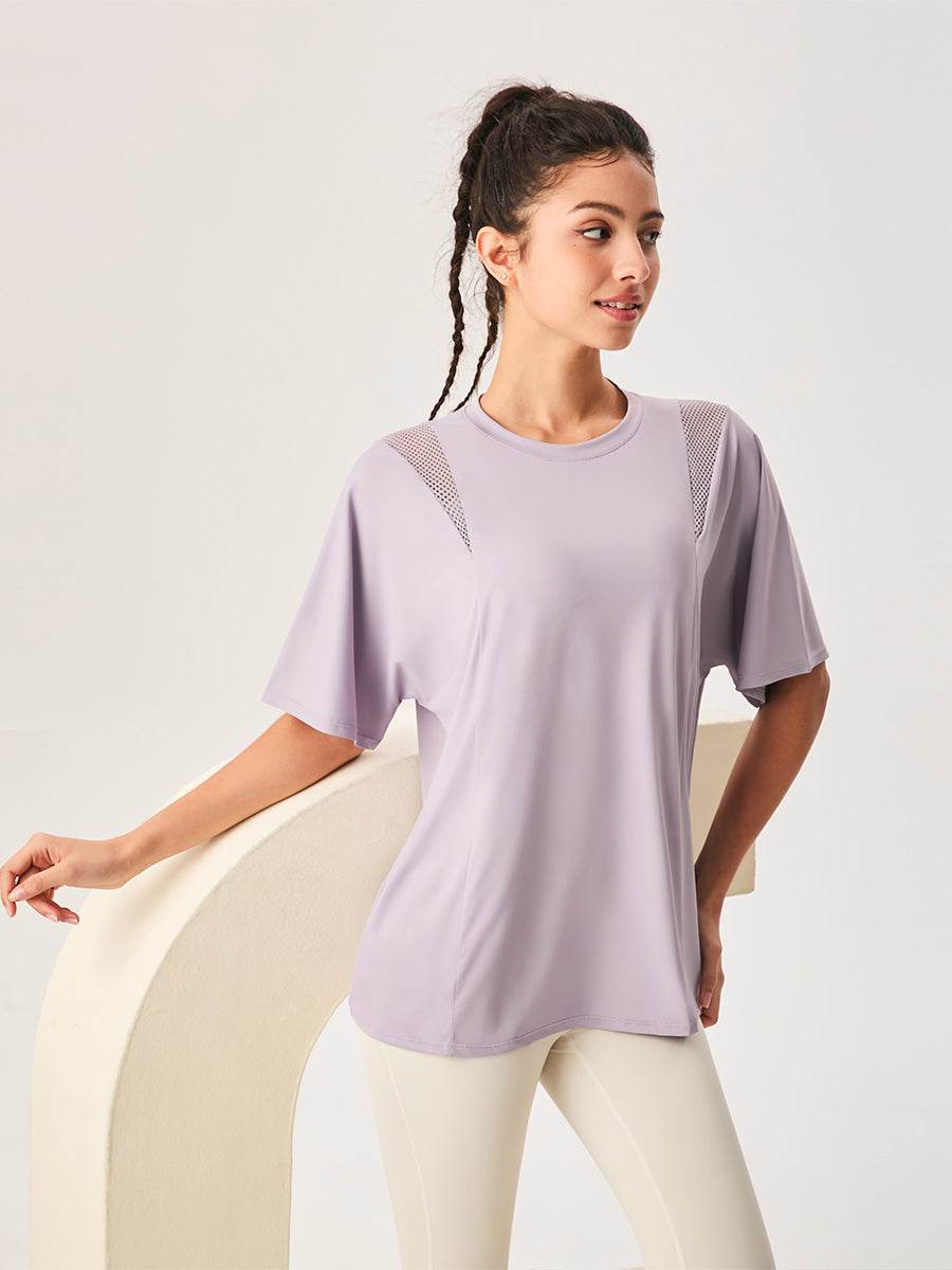Mesh Short Sleeved Sports Loose T-Shirt