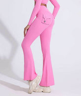 High Waist Yoga Flared Pant With Tooling Pocket