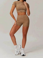 Sports Set With Short Sleeve T-Shirt and Short