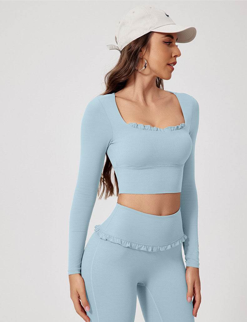 Long Sleeve Crop Sports T-Shirt