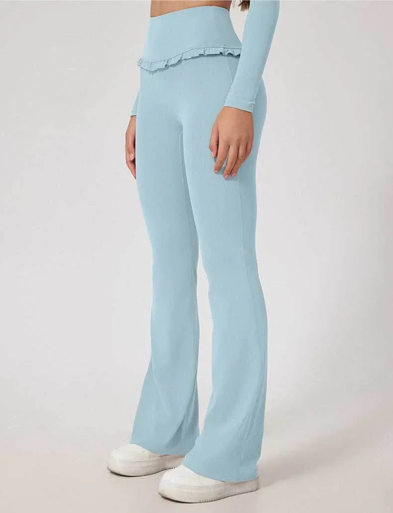 Yoga Flounce Flare Leggings - Moonlight Blue